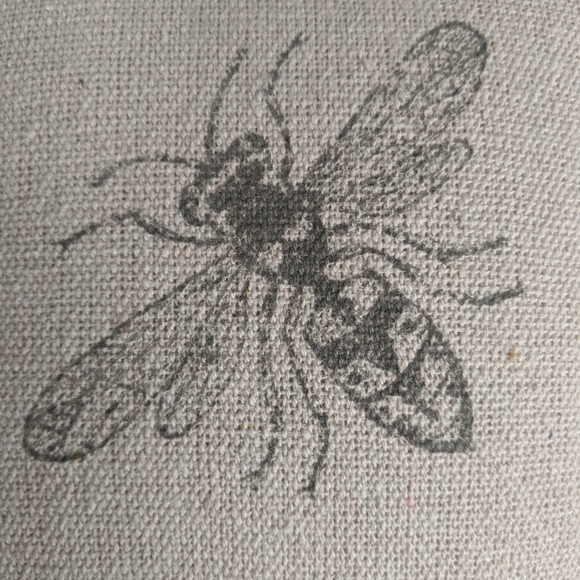 Hand Crafted Other - NWT handmade organic vintage inspired pillow bee